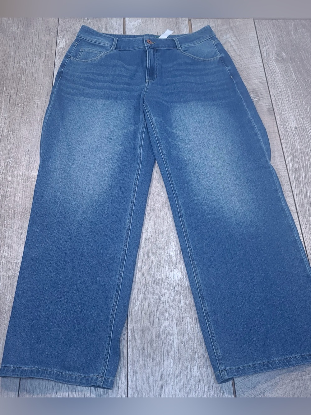 Halara Women’s Wide Leg Jeans stretch waist size large regular Nwot